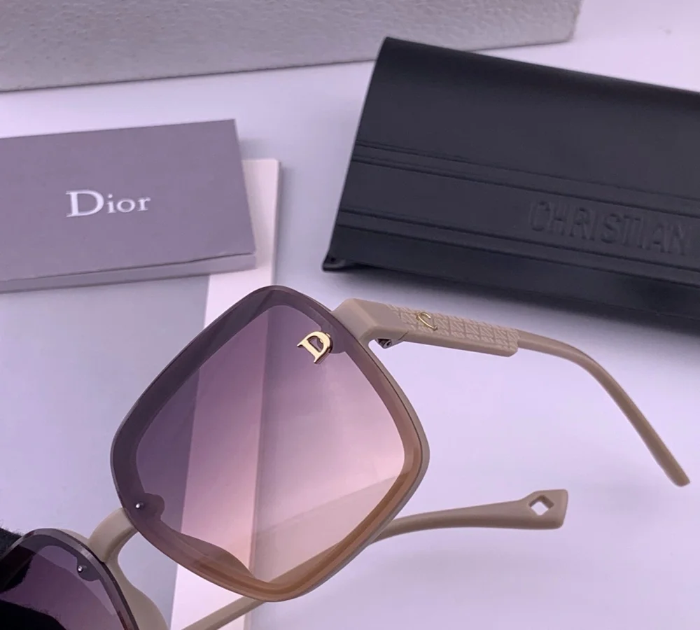 Dior Oversized Gradient Lens Sunglasses with Logo Detail